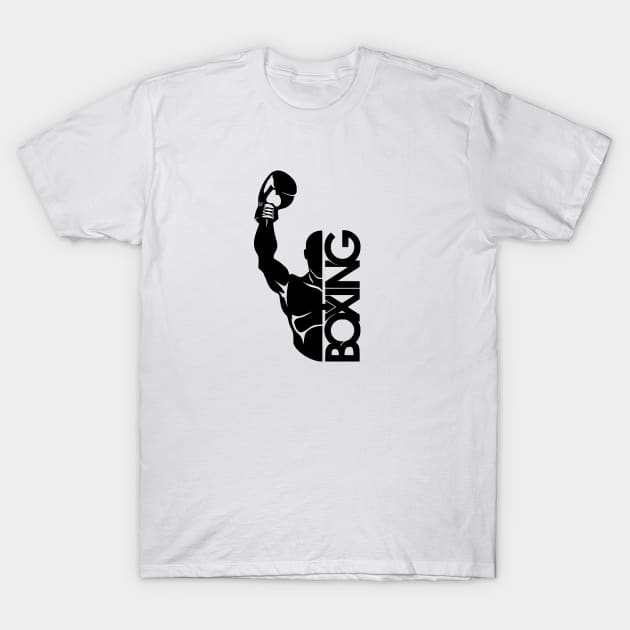 Boxing champ T-Shirt by black and white prints